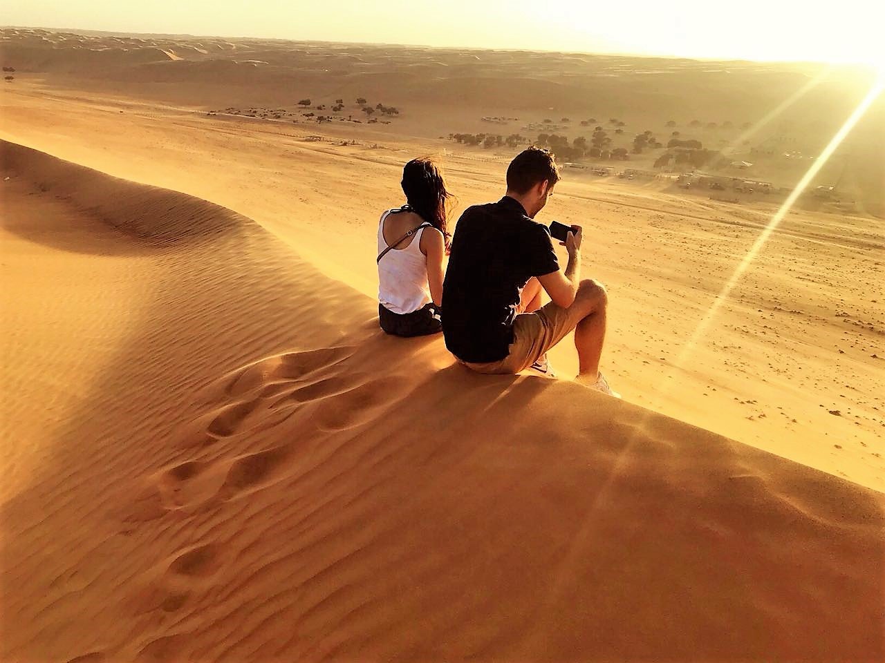 Tour Al Maamari - tramonto nel deserto