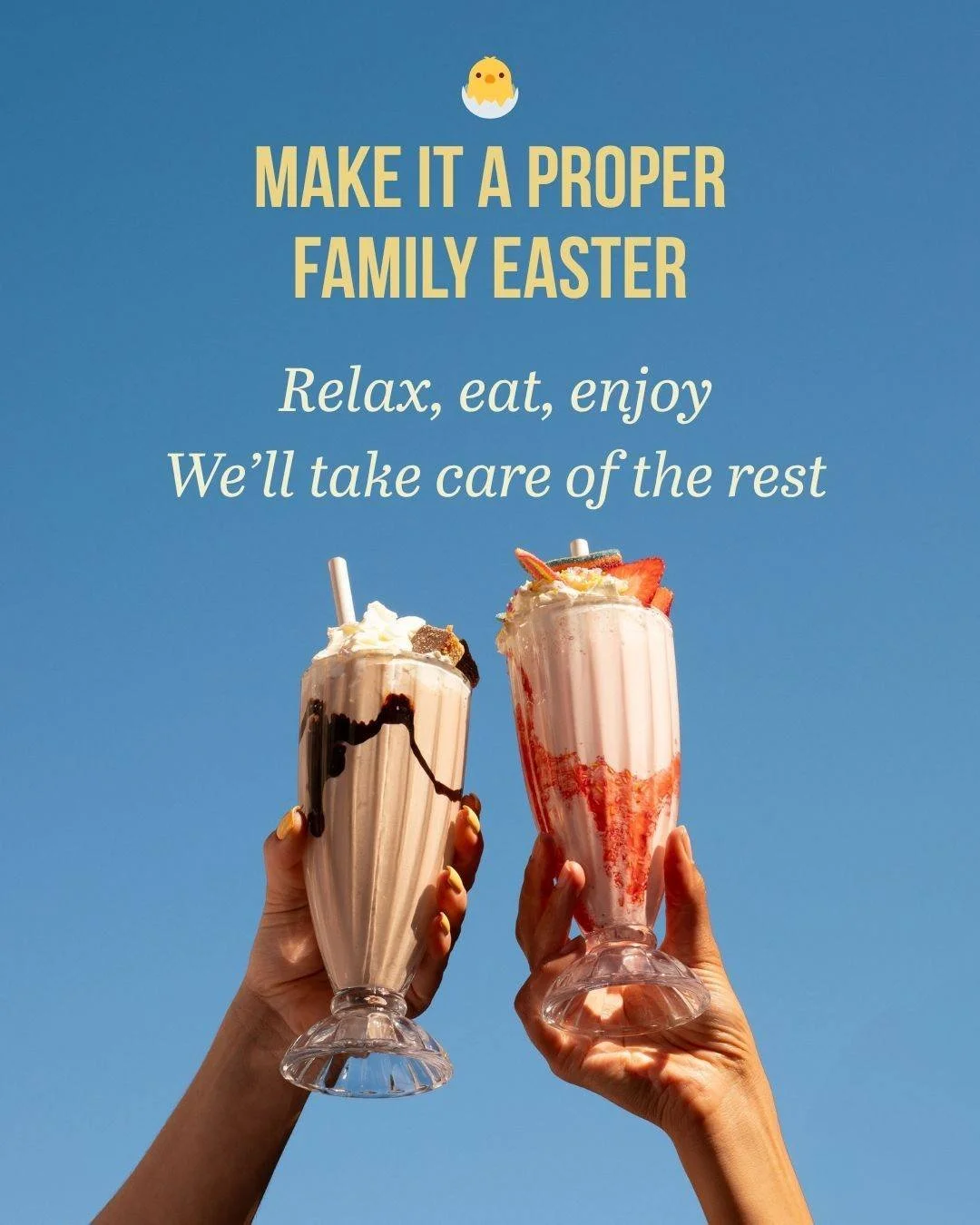 Make it a proper family Easter at Di Maggios 🐣💛

Easter Sunday is all about bringing everyone together &ndash; and we&rsquo;ve got just the thing.

Enjoy our delicious 2-course Easter menu for just &pound;22.95, and if you&rsquo;ve got a sweet toot