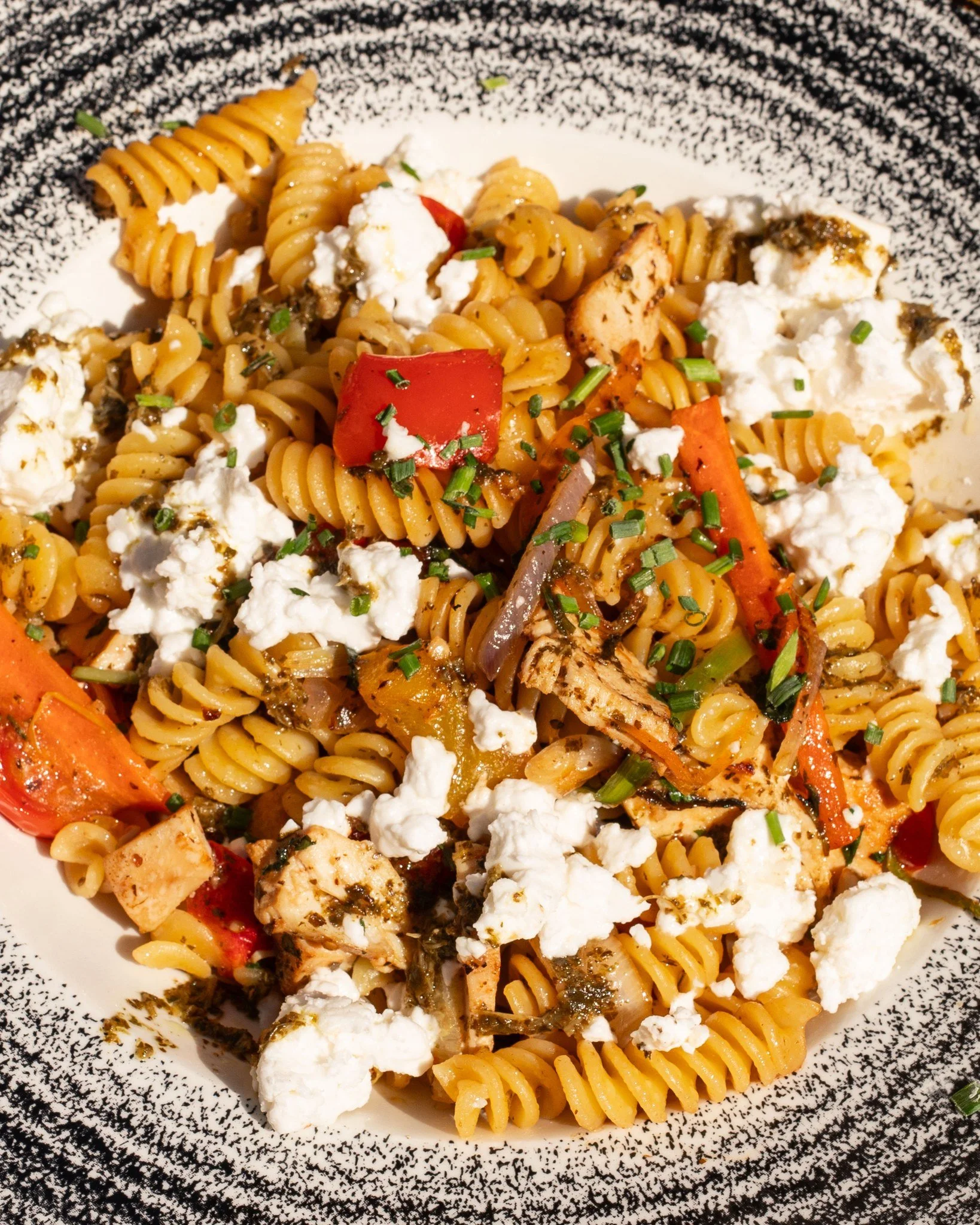 🍝✨ Fusilli El Greco ✨🍅

Fresh, delicious, and full of flavour.

Roasted chicken, creamy feta cheese, julienne spring vegetables, sweet cherry tomatoes, finished with fragrant basil oil 🌿

A Di Maggio&rsquo;s favourite you&rsquo;ll keep coming back