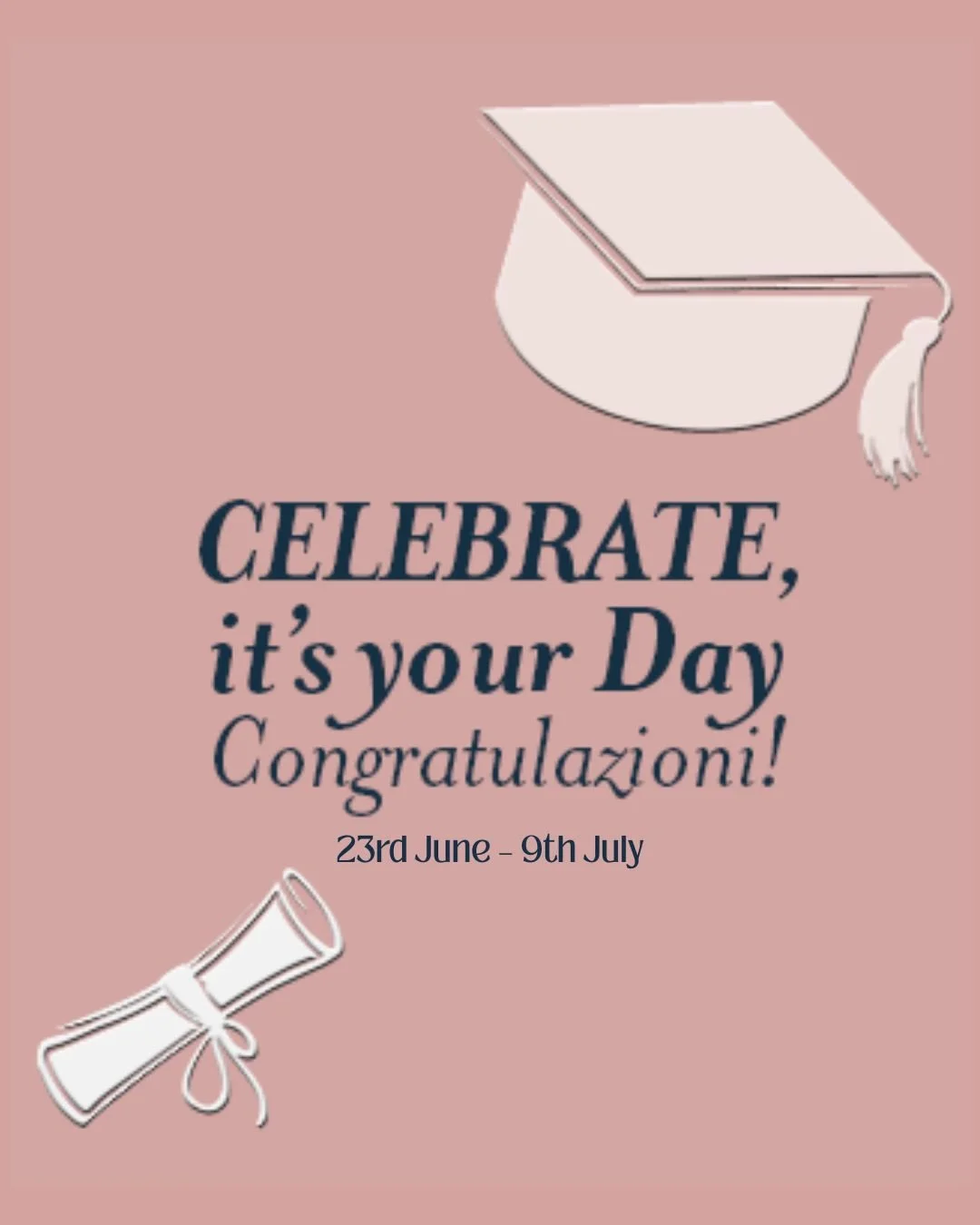 Celebrate your Graduation at Barolo 🎓

It&rsquo;s never too early to reserve a table for your special day 

Join us for an unforgettable evening celebrating your achievements in true Italian style 

Indulge in exquisite Italian cuisine, sip fine win