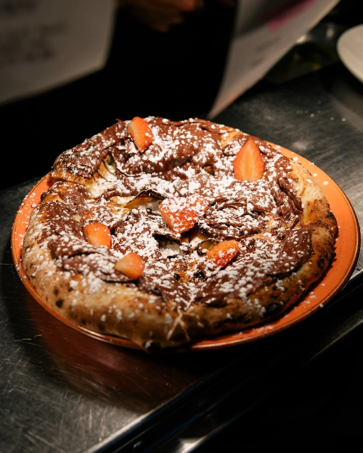 🍫💪 If you need motivation, this is for you

Chocolate Pizza at Di Maggio's 
Hazelnut chocolate sauce + fresh strawberries on a hand-stretched base.
Available in Royal Exchange Square &amp; in Theatreland. 
If you&rsquo;re in East Kilbride, go for o