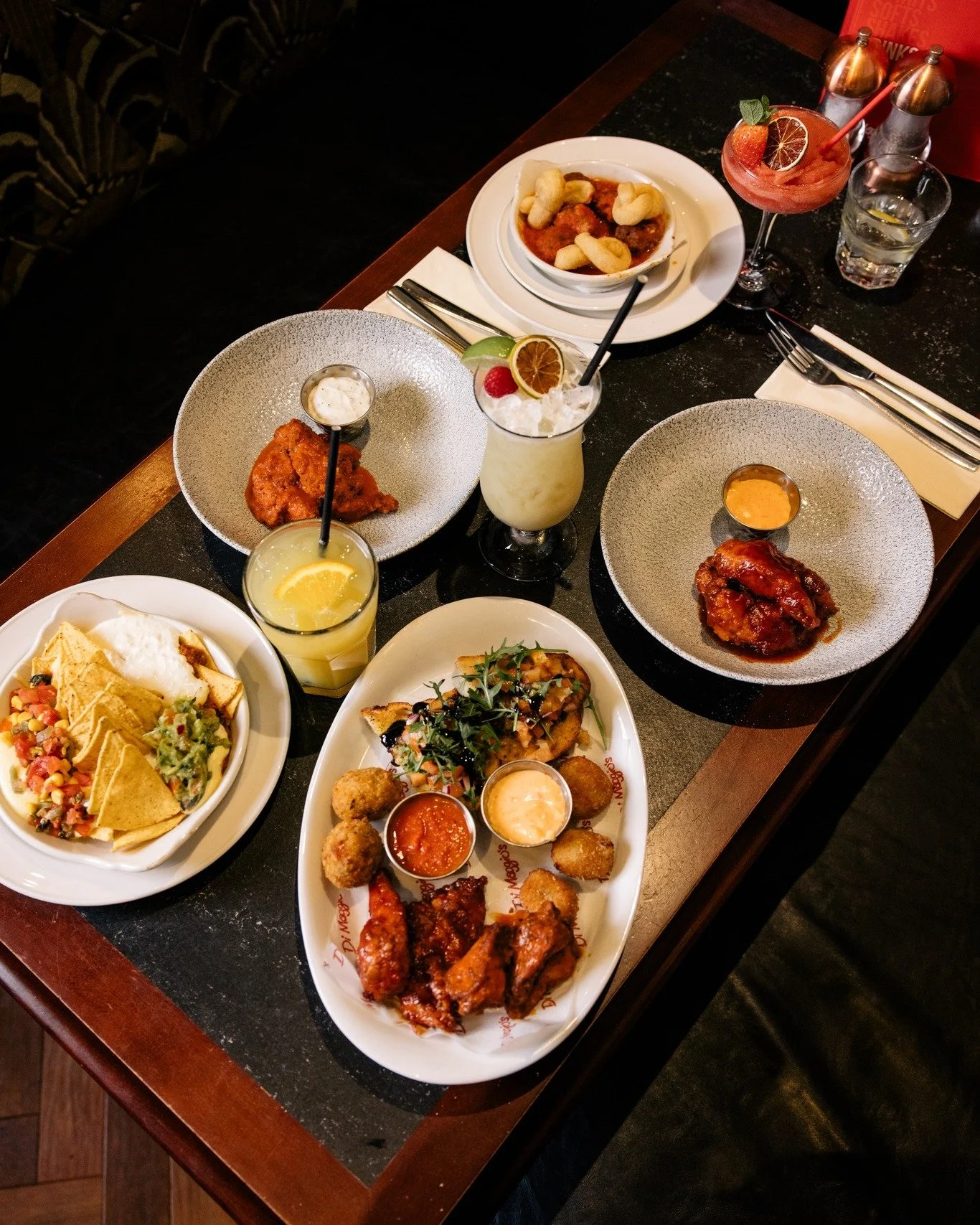 It&rsquo;s Monday and you&rsquo;re fancying something but not sure what. 
Our combo is your answer. 
Pop into Di Maggio&rsquo;s and get stuck into Buffalo Bad Ass Wings, bruschetta, Ying Yang chicken, mushroom arancini and mozzarella cubes with Napol