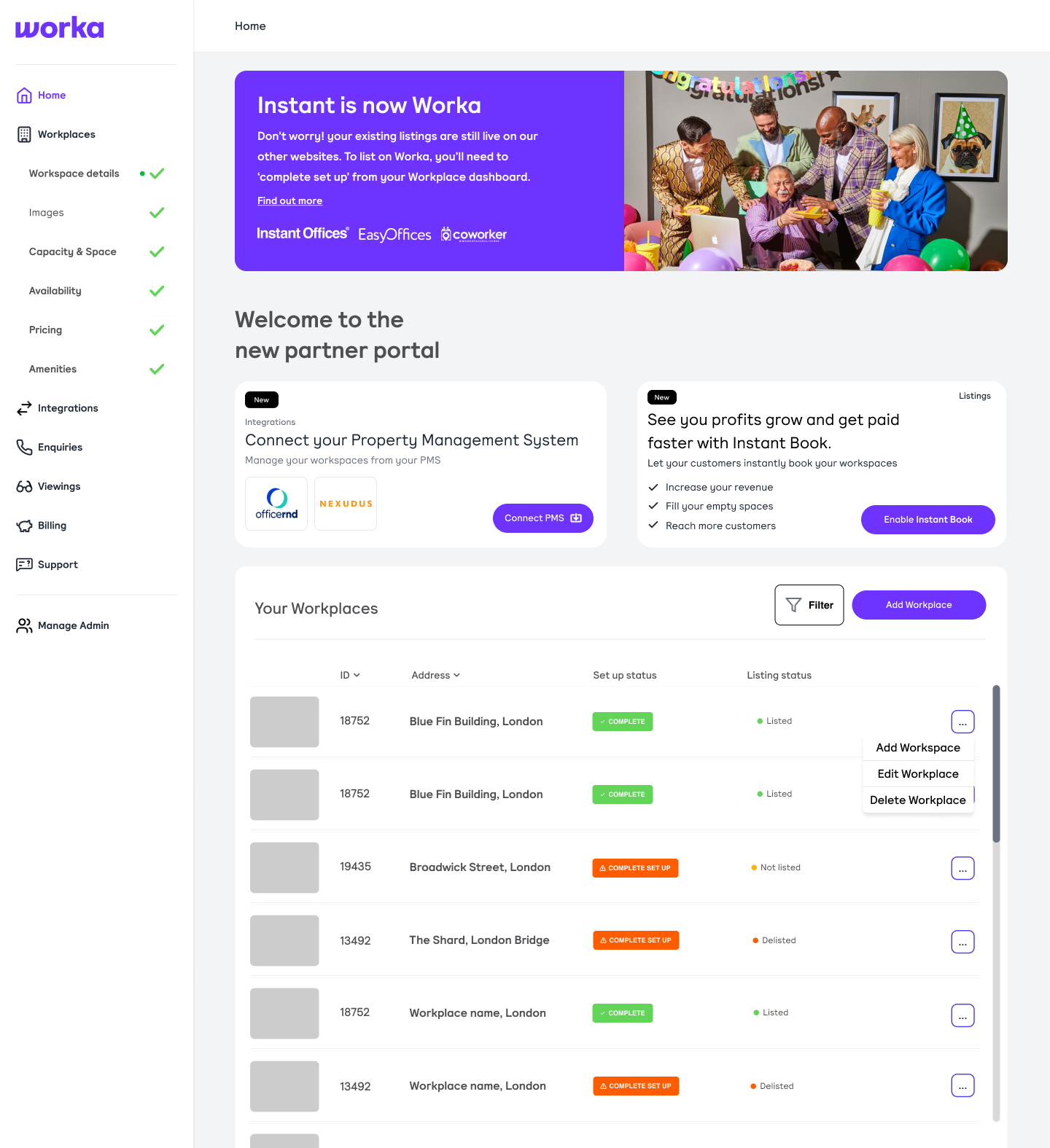 Workspace Dashboard - Existing users.png