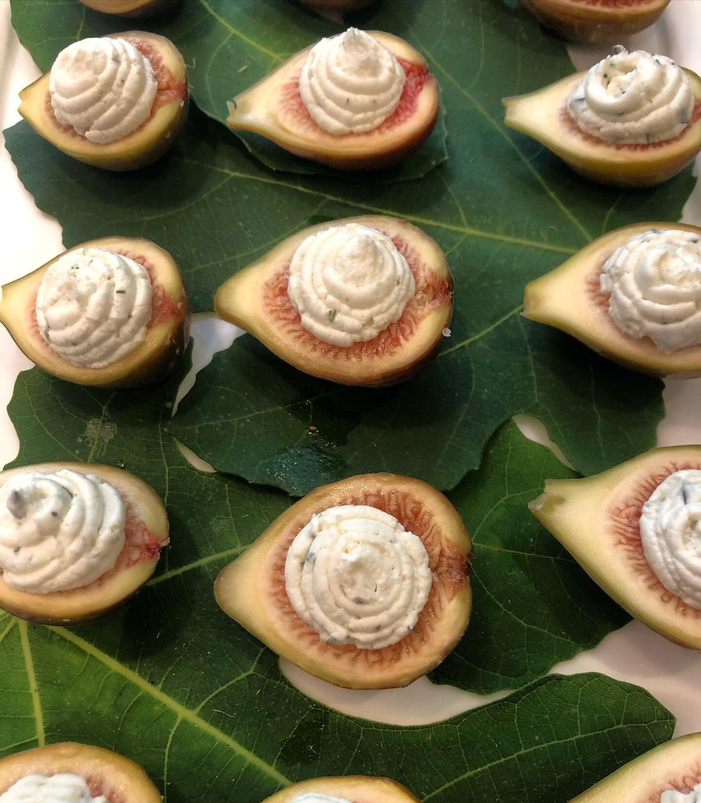 Goat cheese stuffed figs
