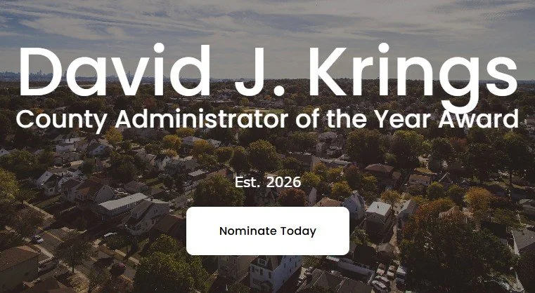 Nomination Period Opens 1/1/26: David J. Krings County Administrator of the Year Award