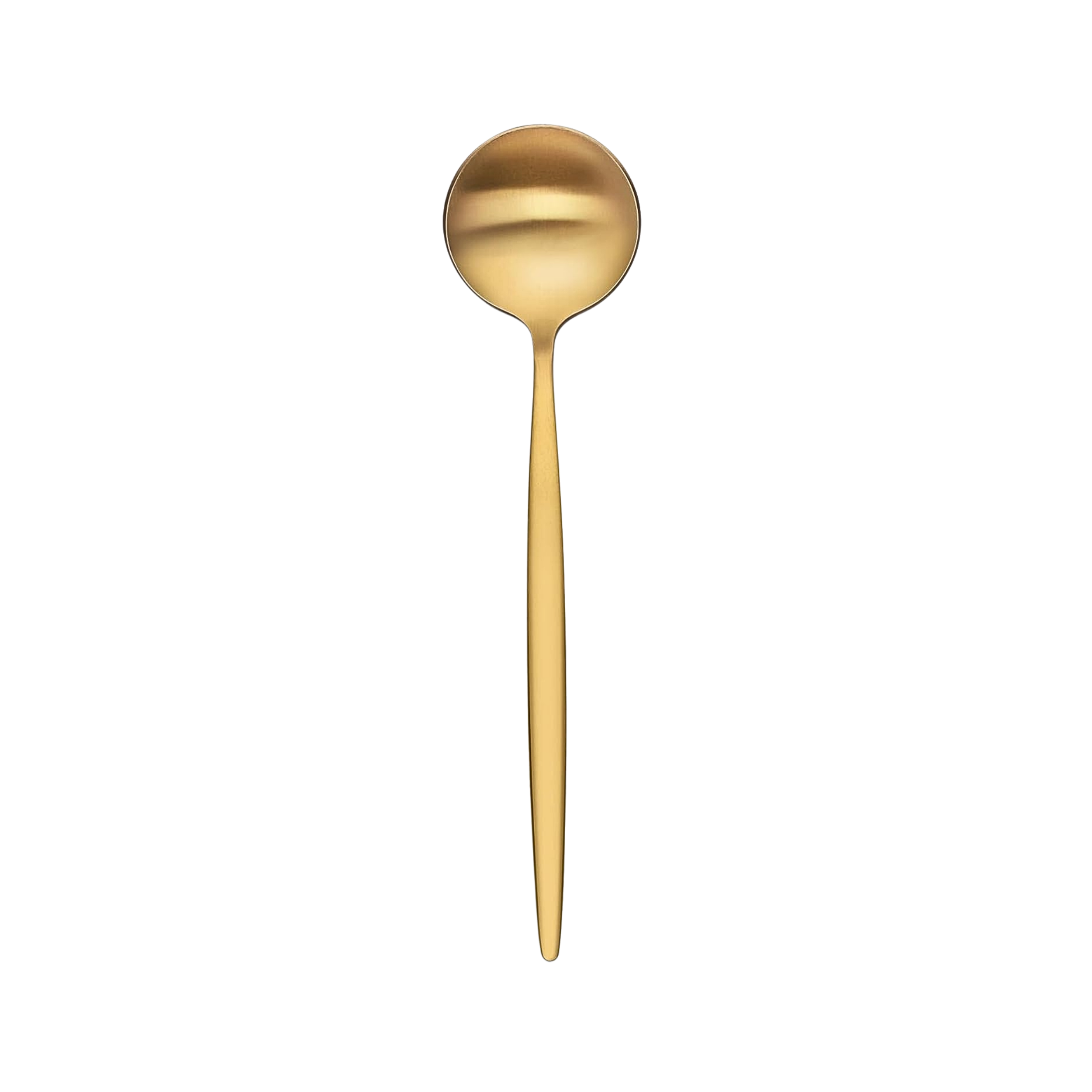 Matte Gold Bouillon Spoon