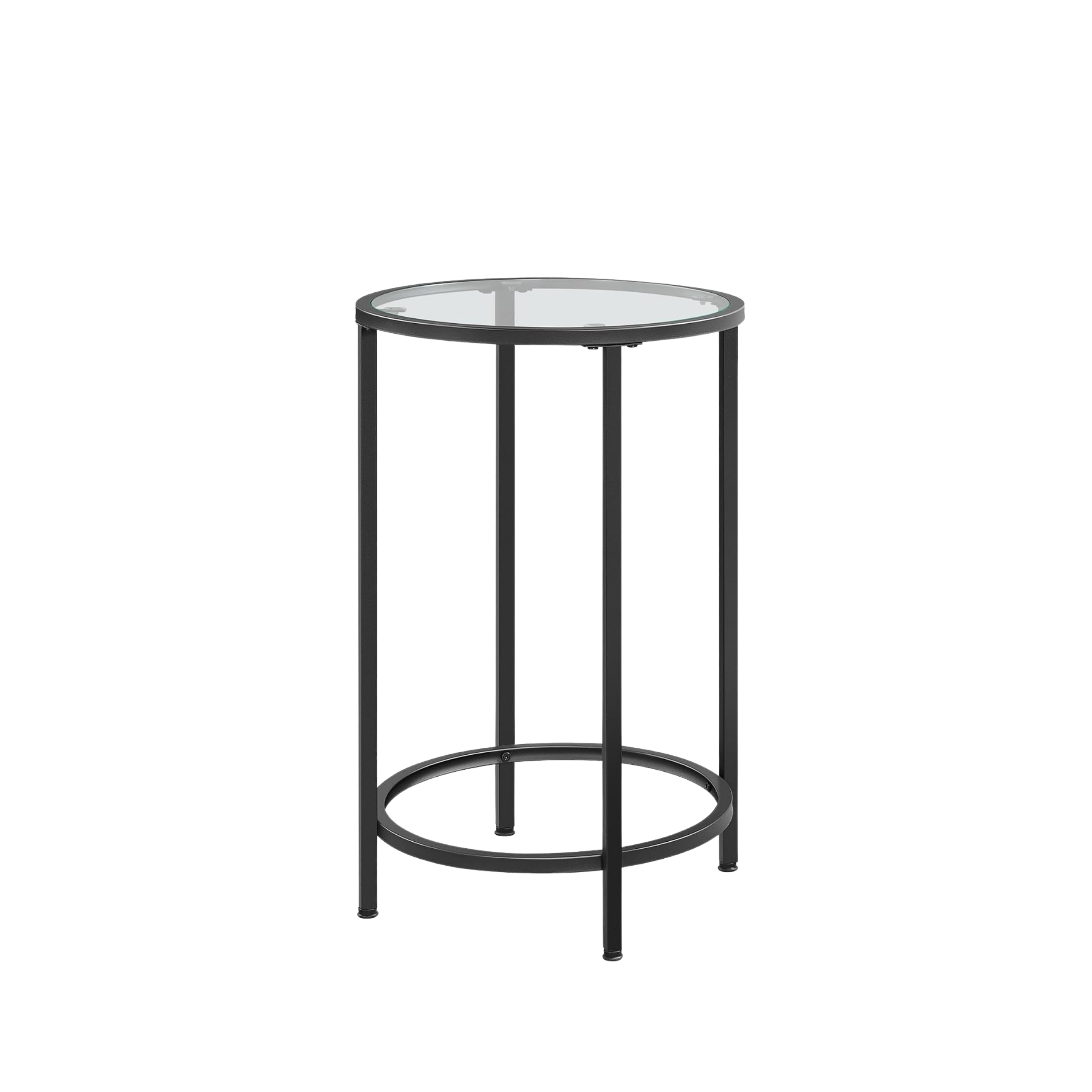 Black & Glass End Table