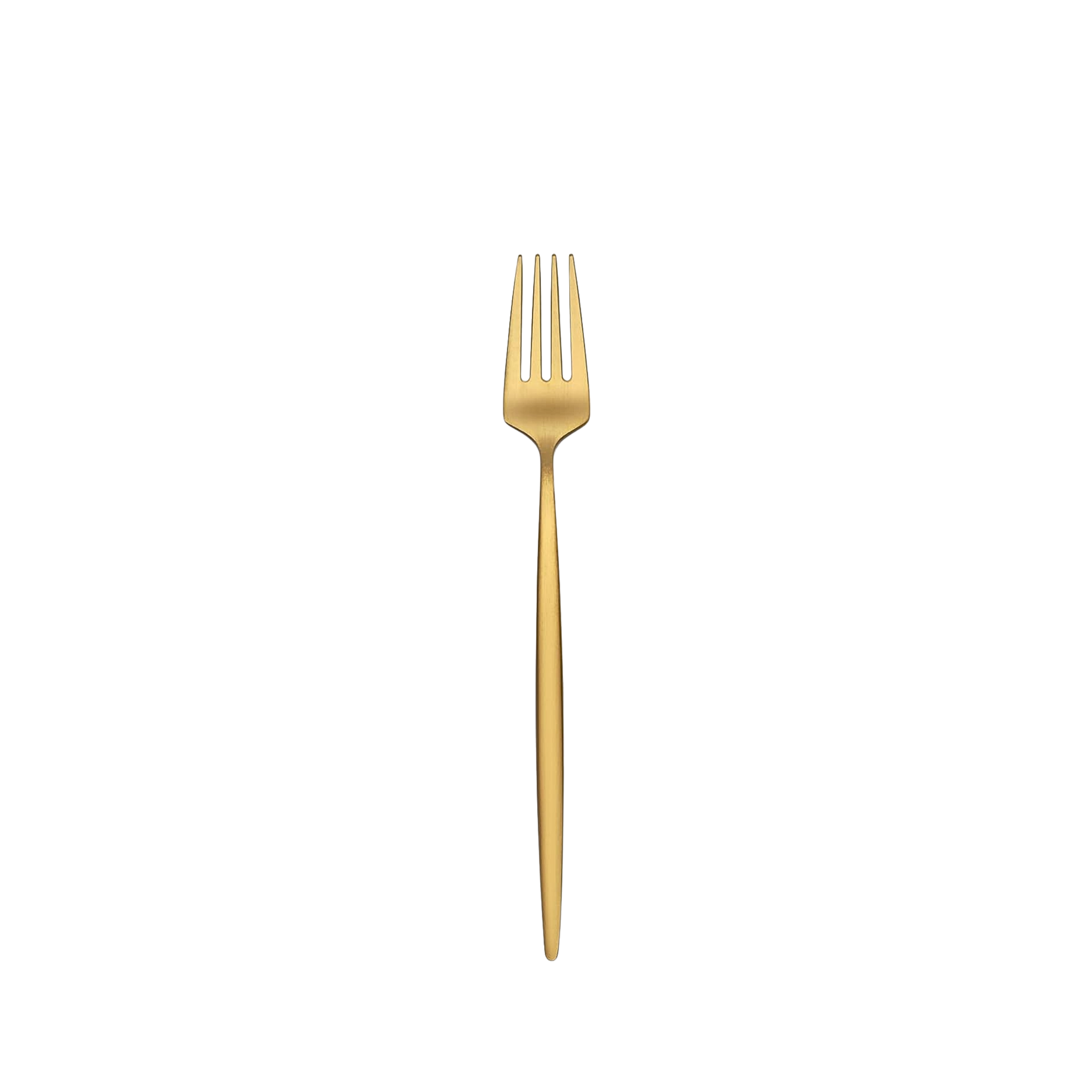 Matte Gold Salad/Dessert Fork