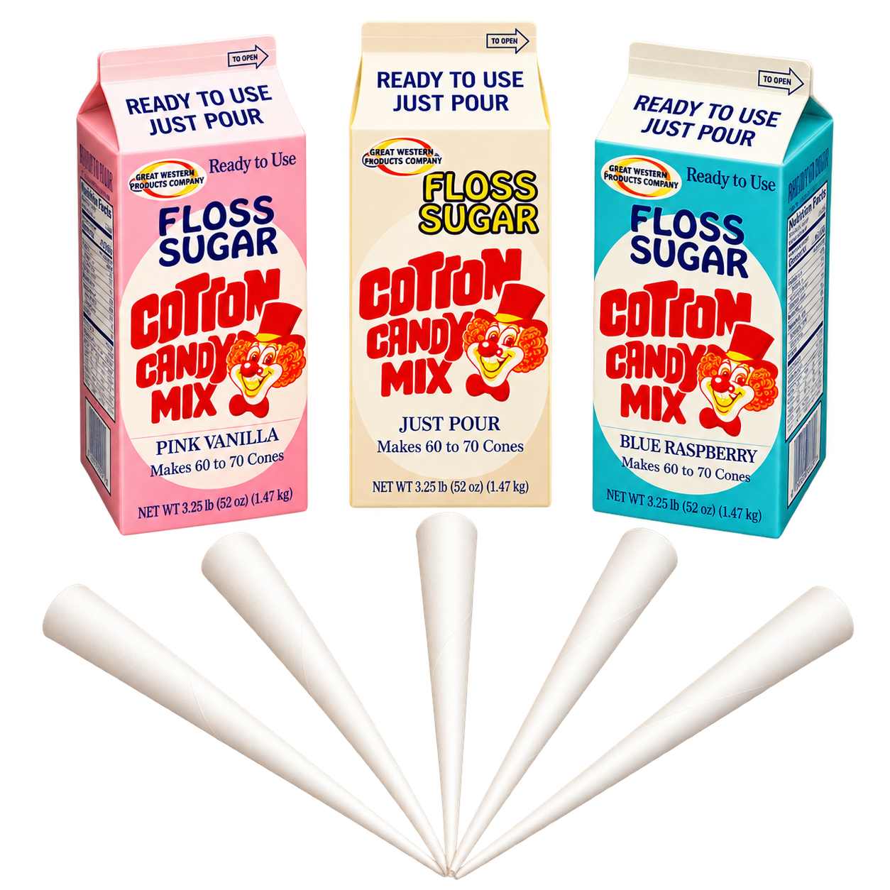 Cotton Candy Cones