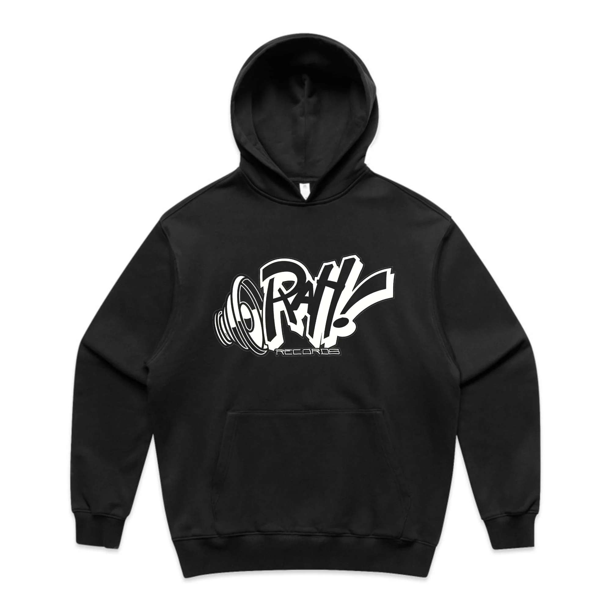 RAH! Records Hoodie Black Official Merchandise