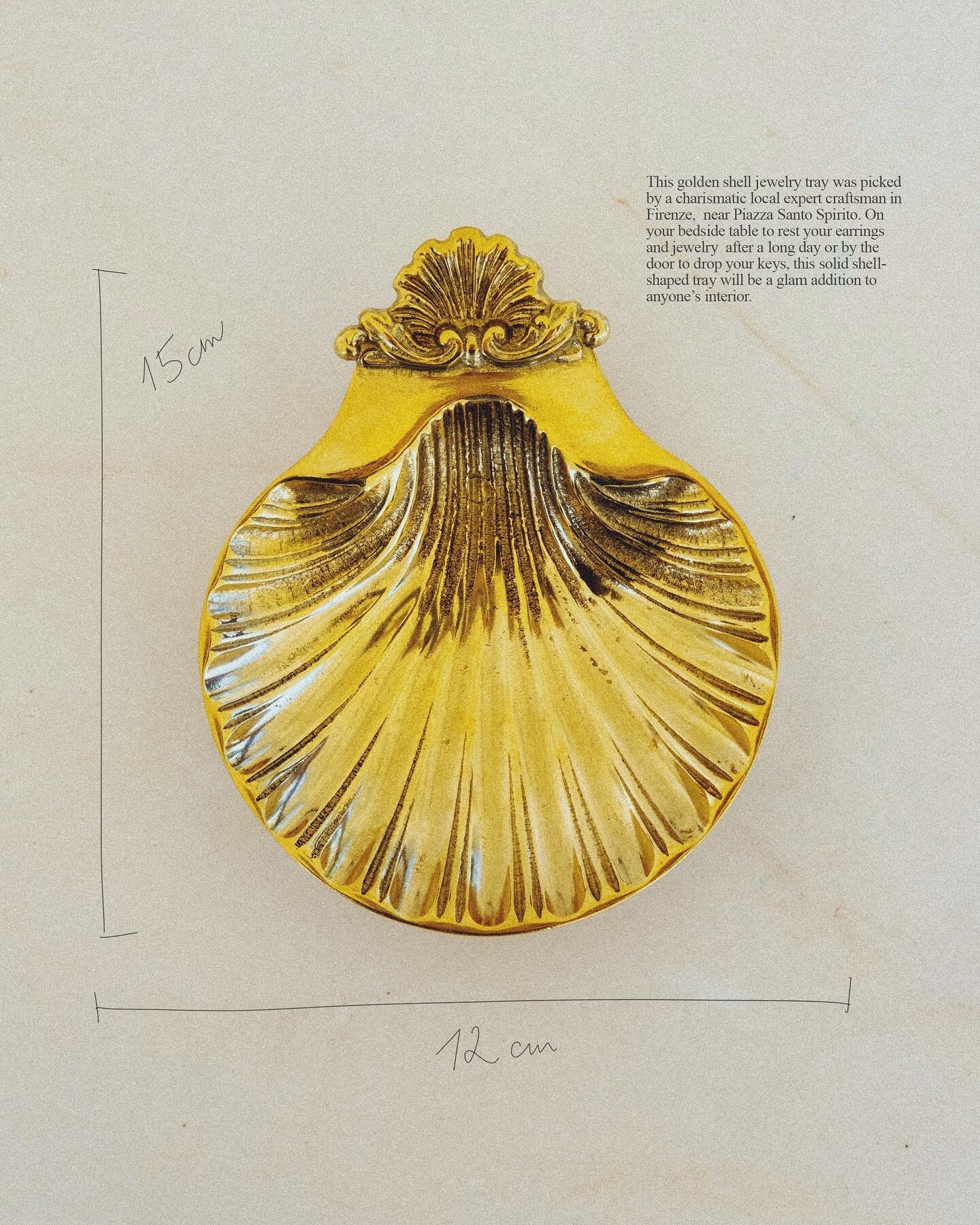 Golden shell jewellery tray / Firenze, Italy