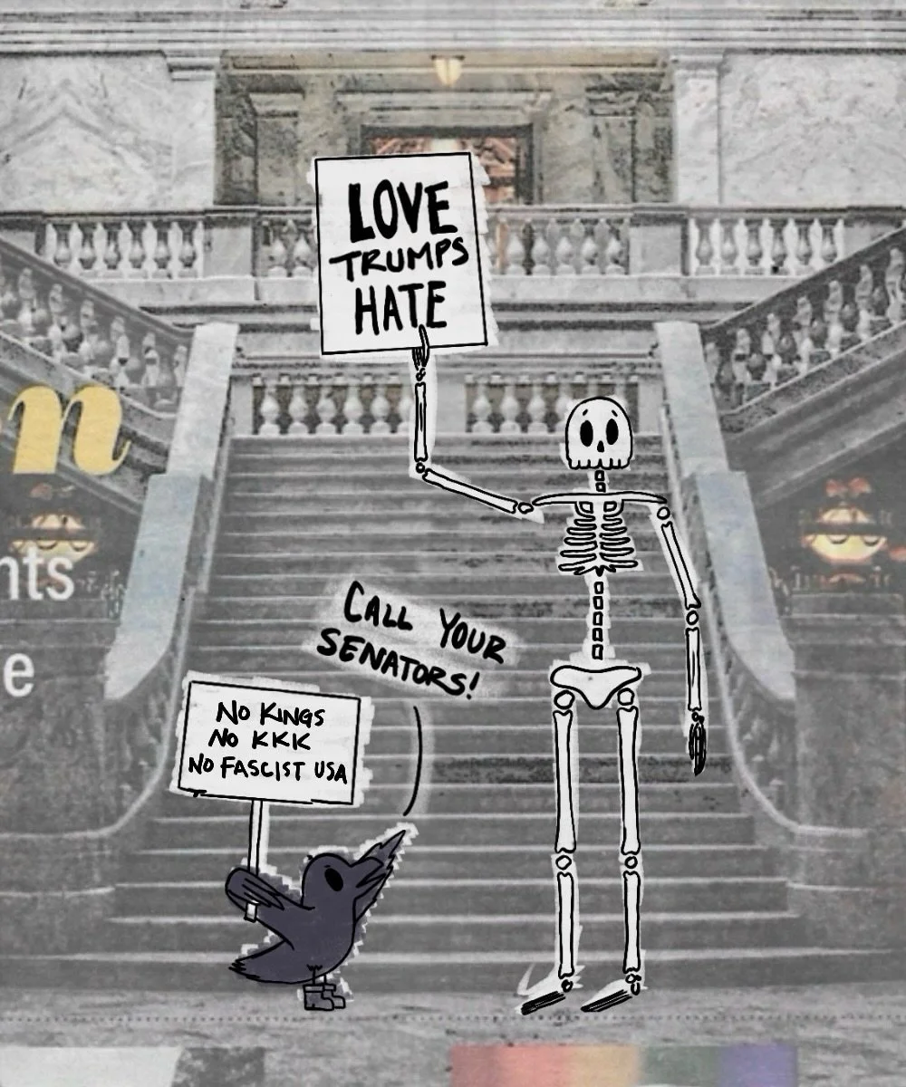 For legal reasons, this is a joke
.
#bonesandthecrow #comic #cartoon