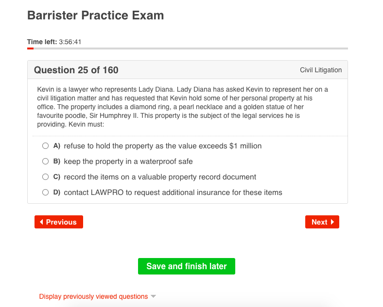 Practice Exams — Ontario Bar Exam Courses