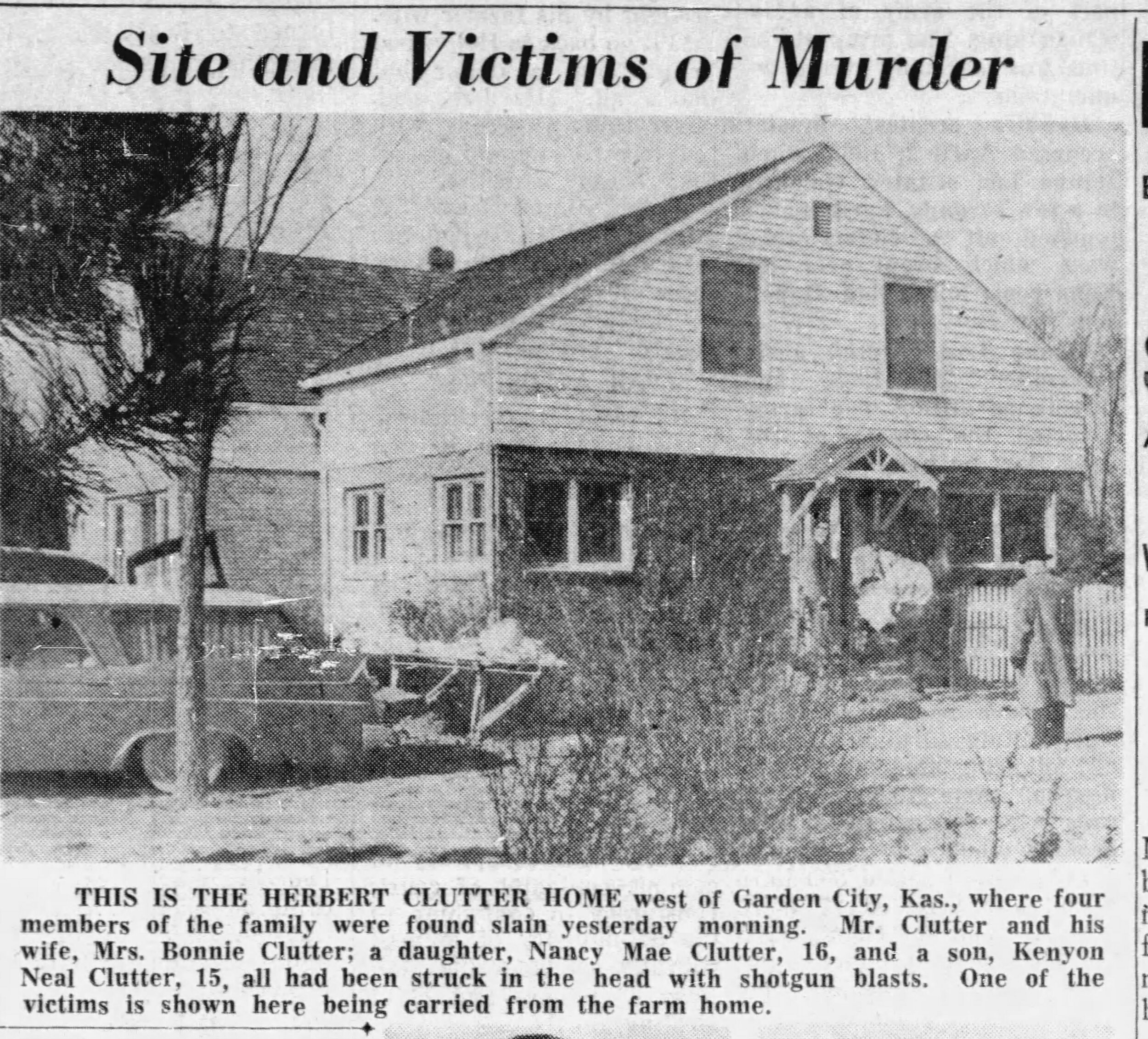 Clutter Family Crime Scene Picsmanage Page