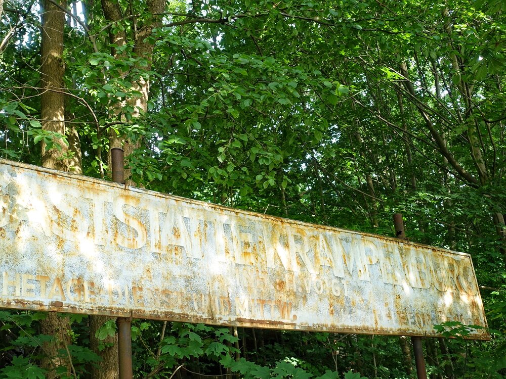 Krampenburg - das alte Gaststätten-Schild