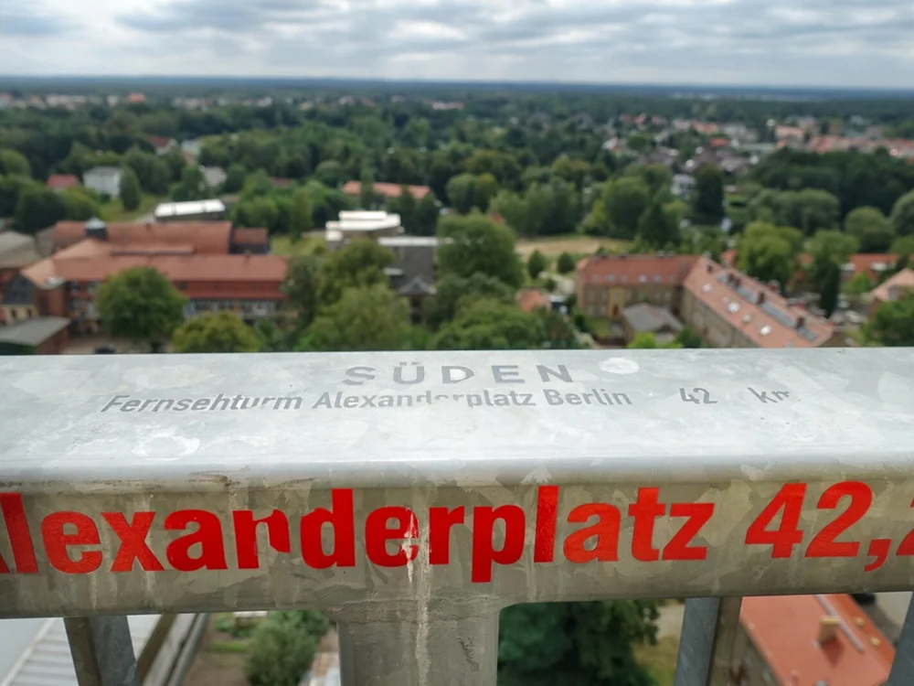 Blickrichtung Berlin vom Wasserturm Finow