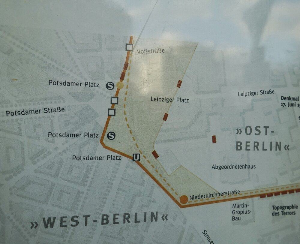 Verlauf der Berliner Mauer