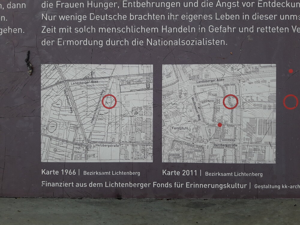 Gedenktafel Laubenkolonie Dreieinigkeit, Berlin-Fennpfuhl