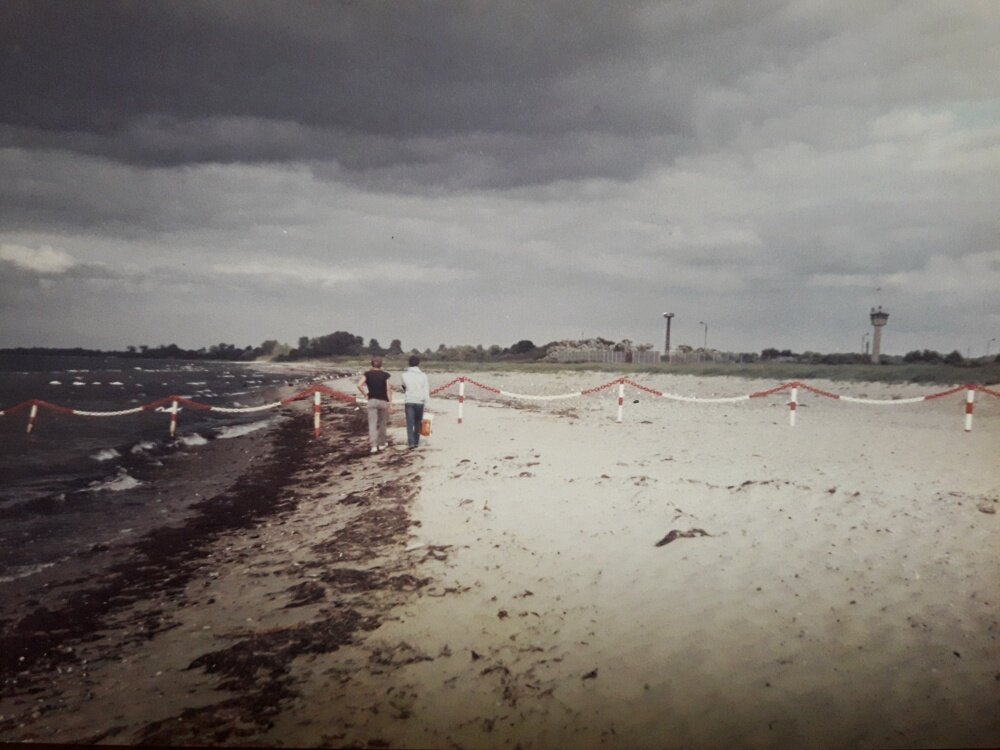 Grenze BRD/DDR am Priwall in Lübeck-Travemünde 1984
