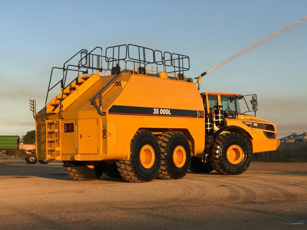 Hydraulic remotely operated water cannon