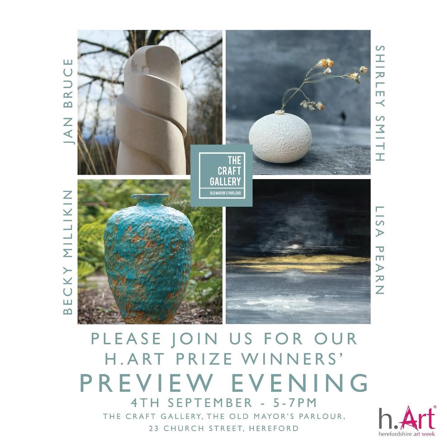 Come and see us and show your support for the private view date above. Beautiful sculpture and ceramics and of course my paintings. @craftgalleryomp