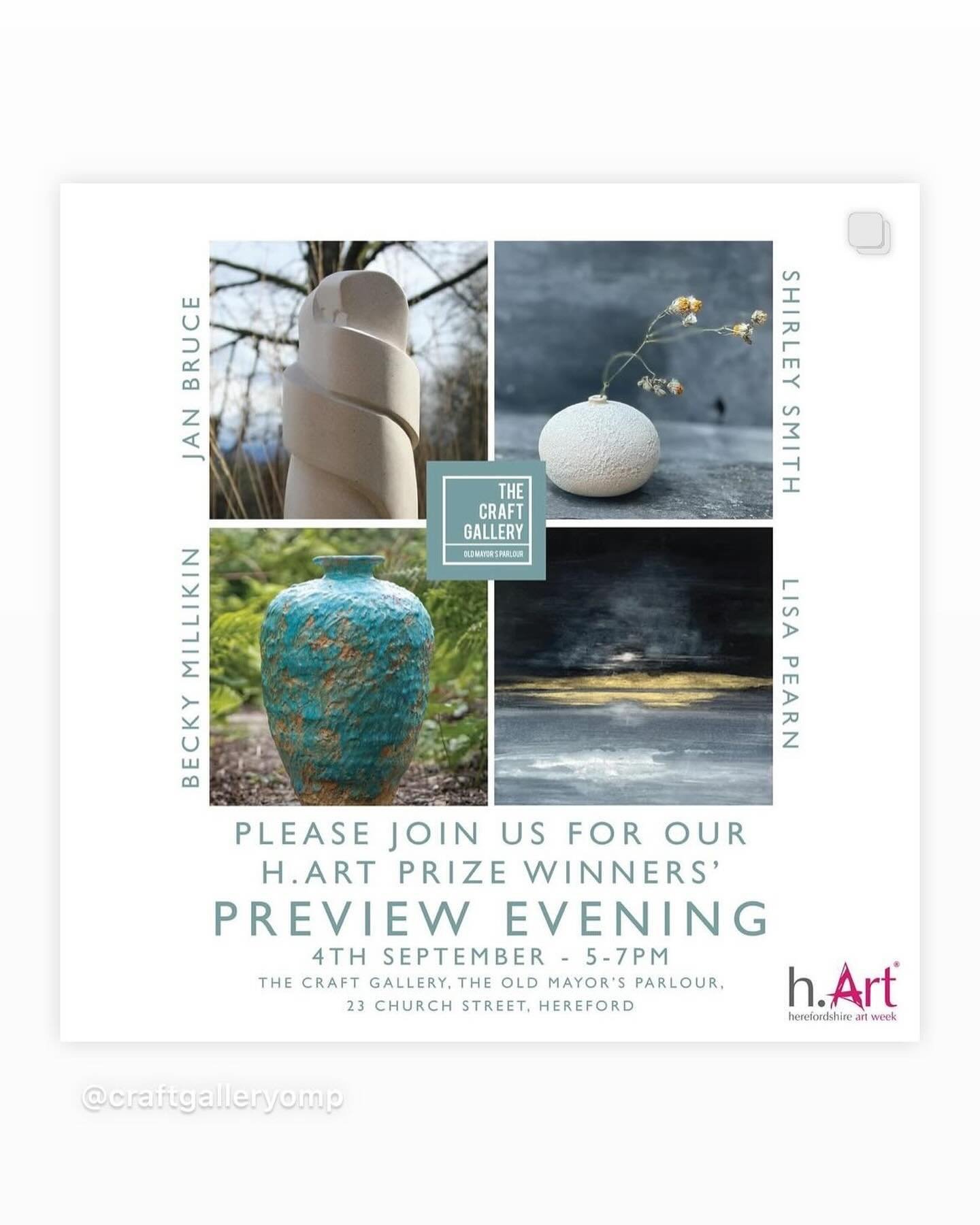 If you are around people it would be great if you could come and visit the preview of our private show. 5-7pm on Wednesday in church street Hereford at the Old Mayors Parlour. ❤️