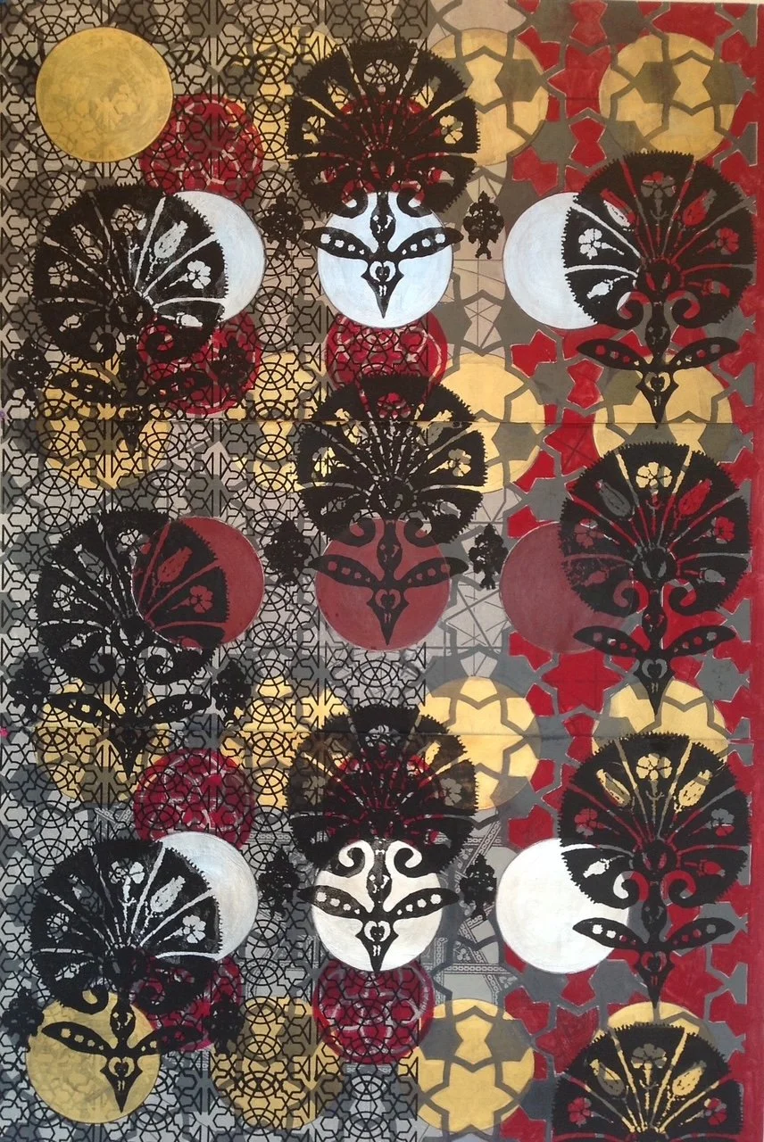Untitled, Mixed Media,  43”X 63”
