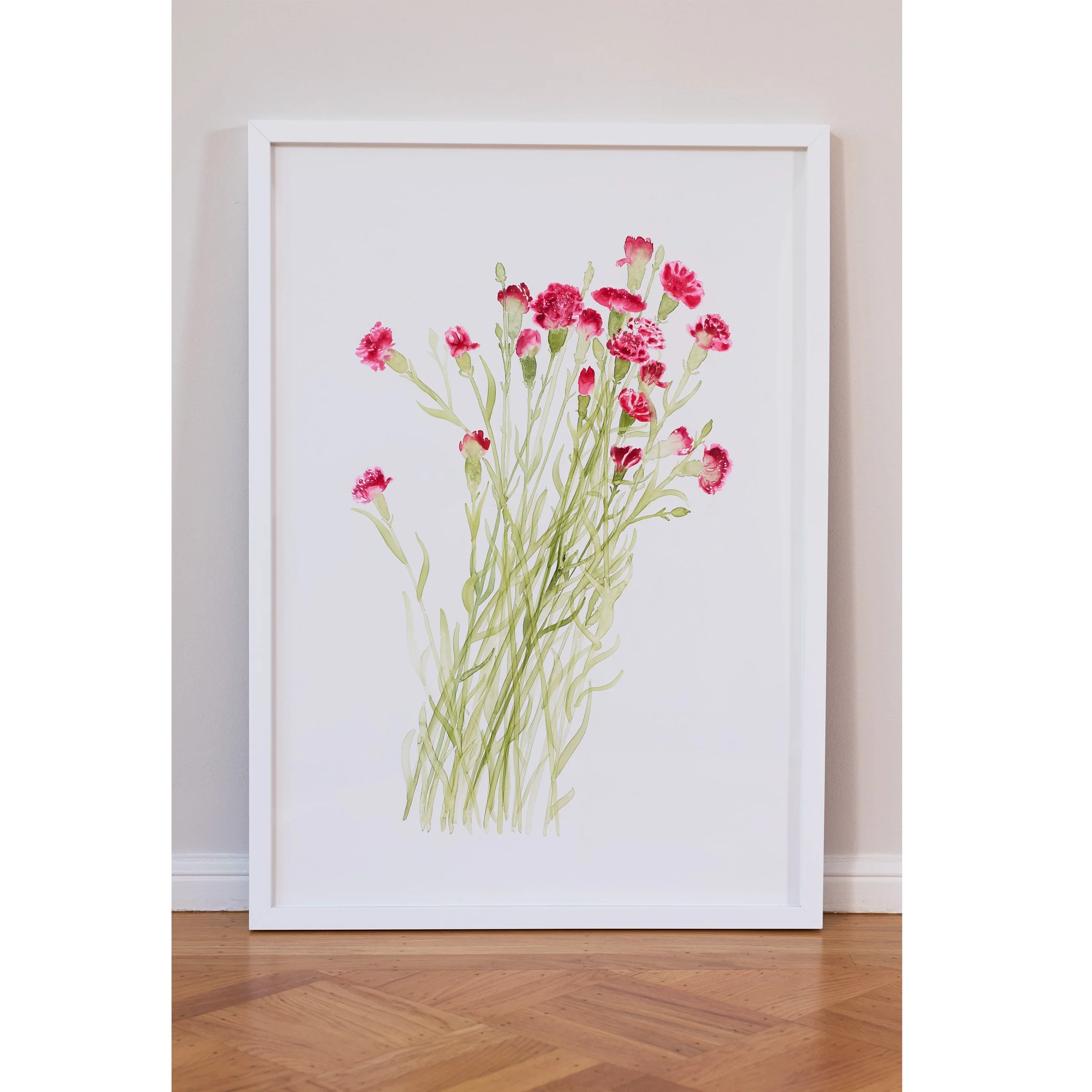 pink carnation framed.jpg