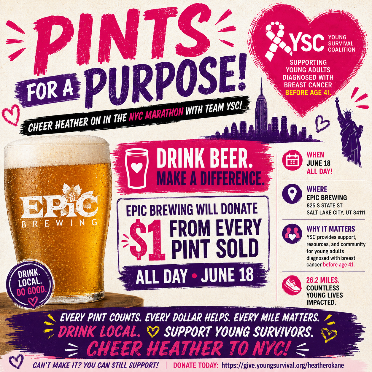 Cheers For Charity: Young Survival Coalition