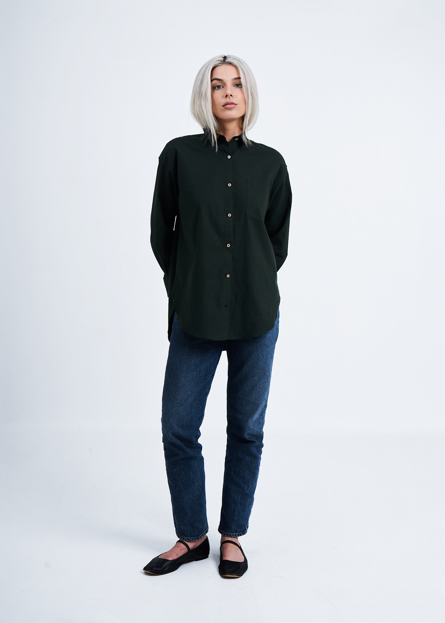 The Essential Oversized Hemp | Forest Green