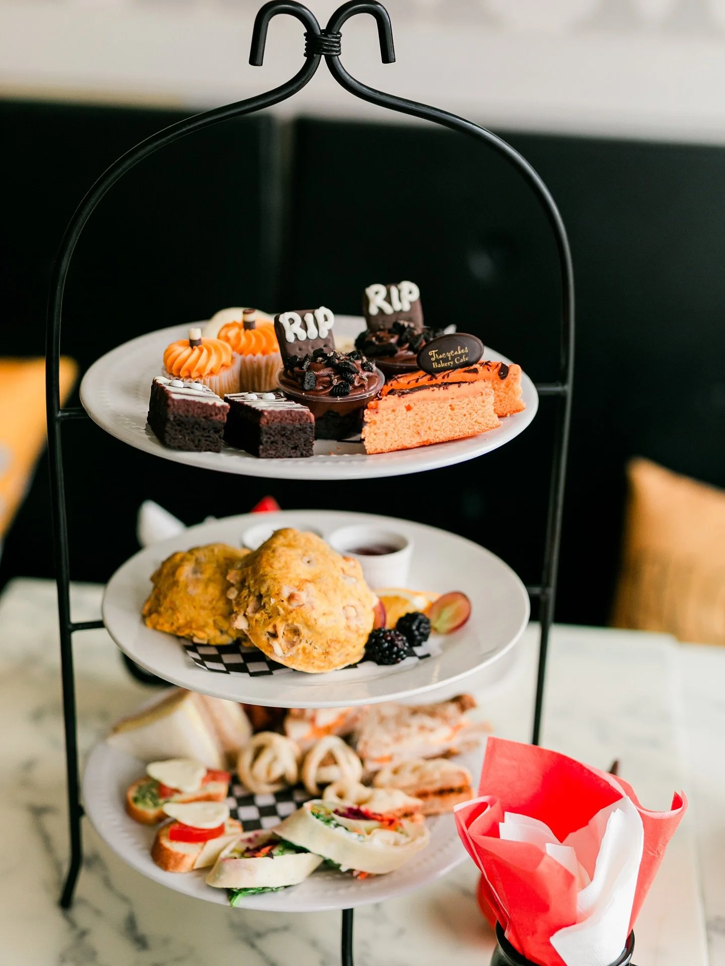 🎃👻 HAUNTED HIGH TEA is creeping in&hellip; 👻🎃

Join us October 24&ndash;31 for a spooktacular spread of eerie-sistible treats and terrifyingly tasty bites!

From Mummy Brownies and Ghost Linder Cookies to Pumpkin White Chocolate Scones with Boo-b