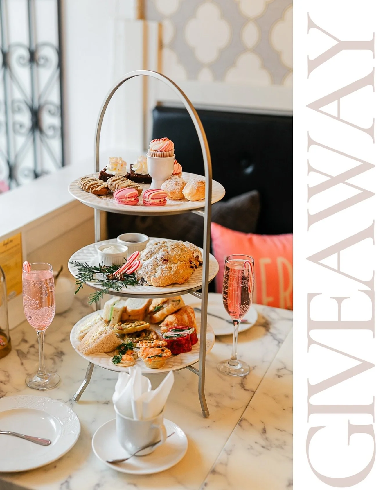 🎄 GIVEAWAY TIME! 🎄
We&rsquo;re celebrating the launch of our Candy Cane Lane High Tea with a festive HIGH TEA FOR TWO giveaway! 🍬🫖✨

HOW TO ENTER:
1️⃣ Like this post ❤️
2️⃣ Comment your favourite Christmas song 🎶
3️⃣ Share this post to your stor