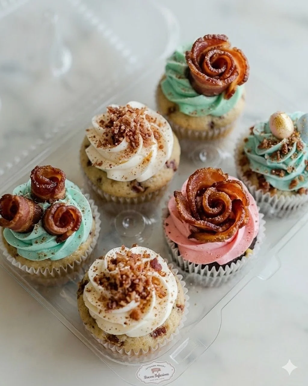 Introducing our newest flavor! 
Bacon Me Crazy! 🥓🧁
Sweet and salty make the perfect combo! Who&rsquo;s coming in to try it?!