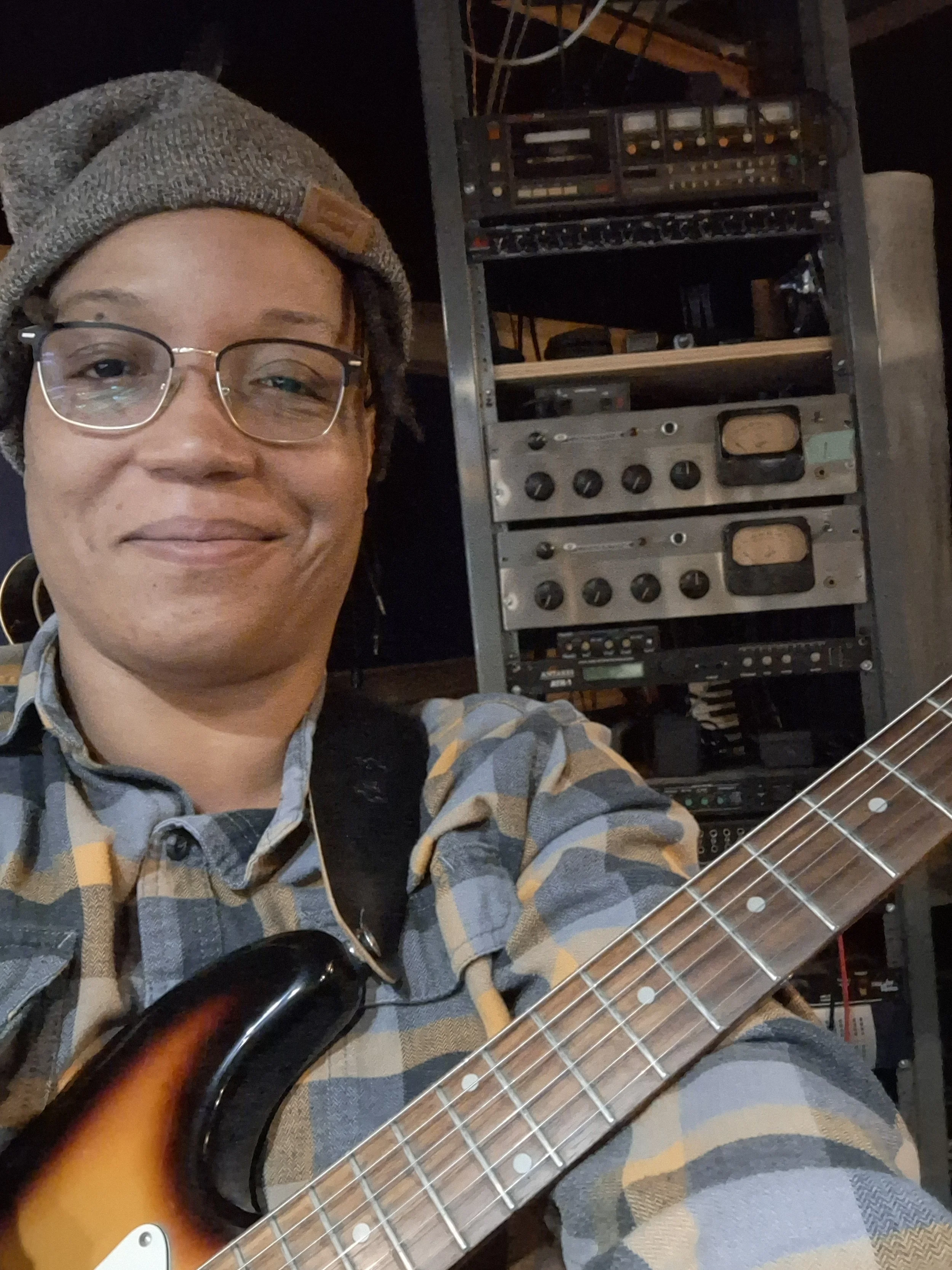 Me and my strat at the studio