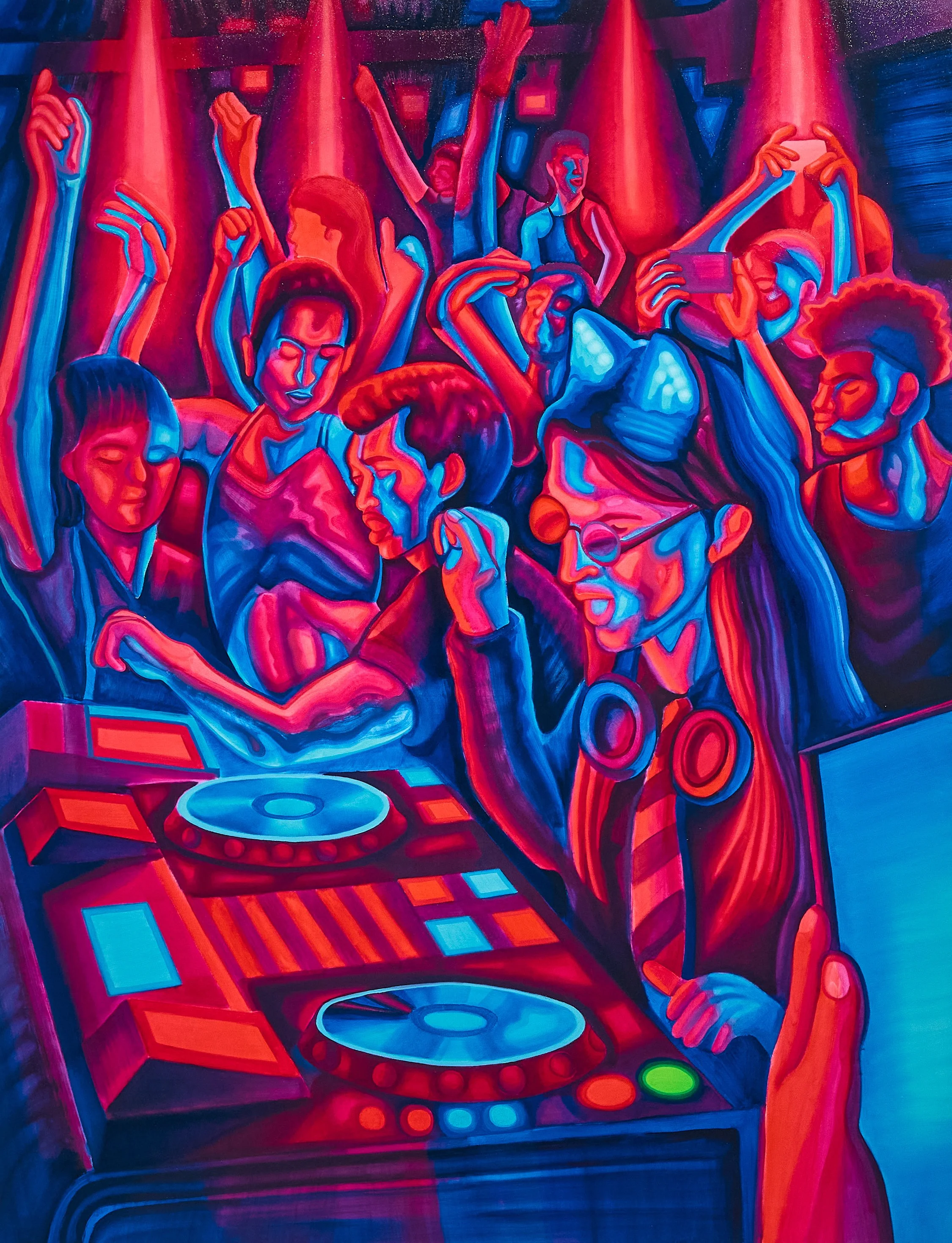 Chelsea Manning DJing