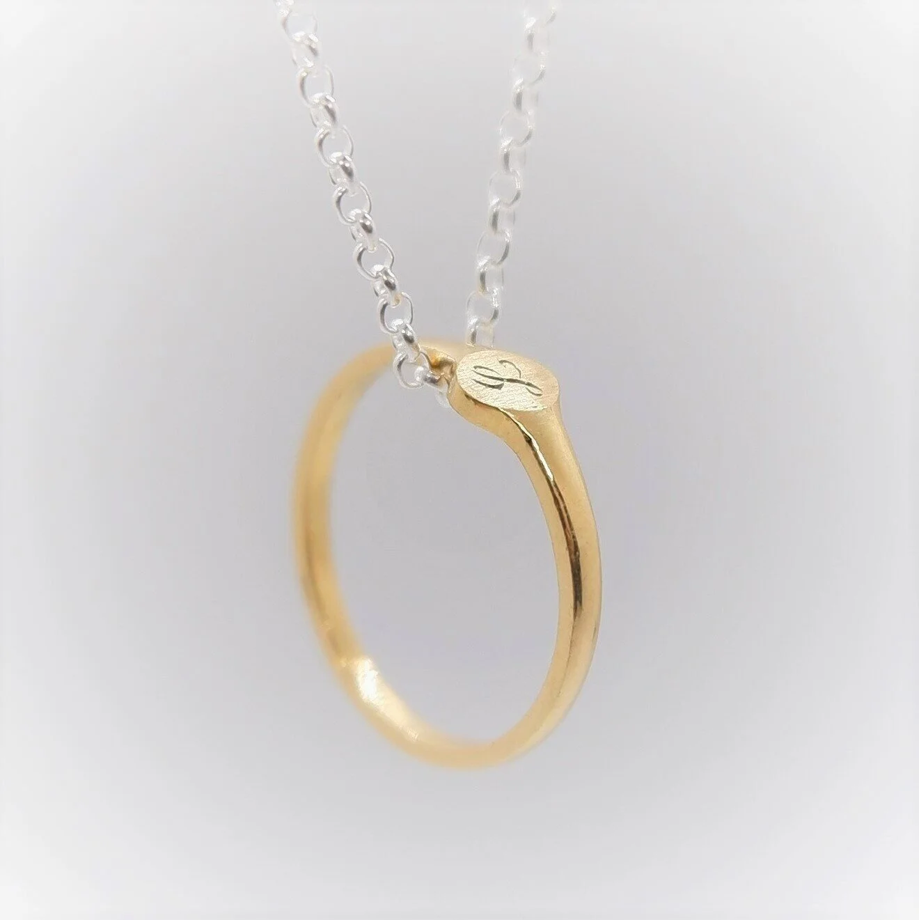 Baby Ring on Chain as Pendant