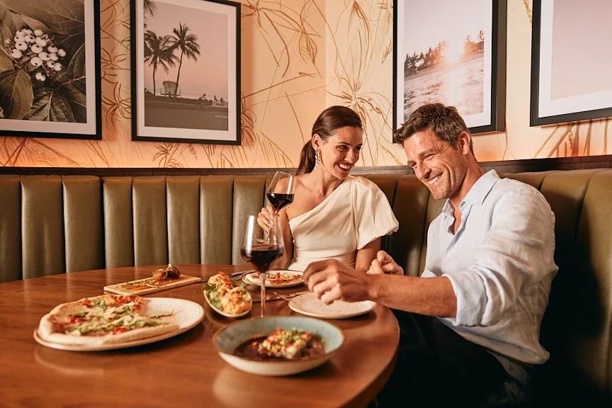 Couple dining at Galley