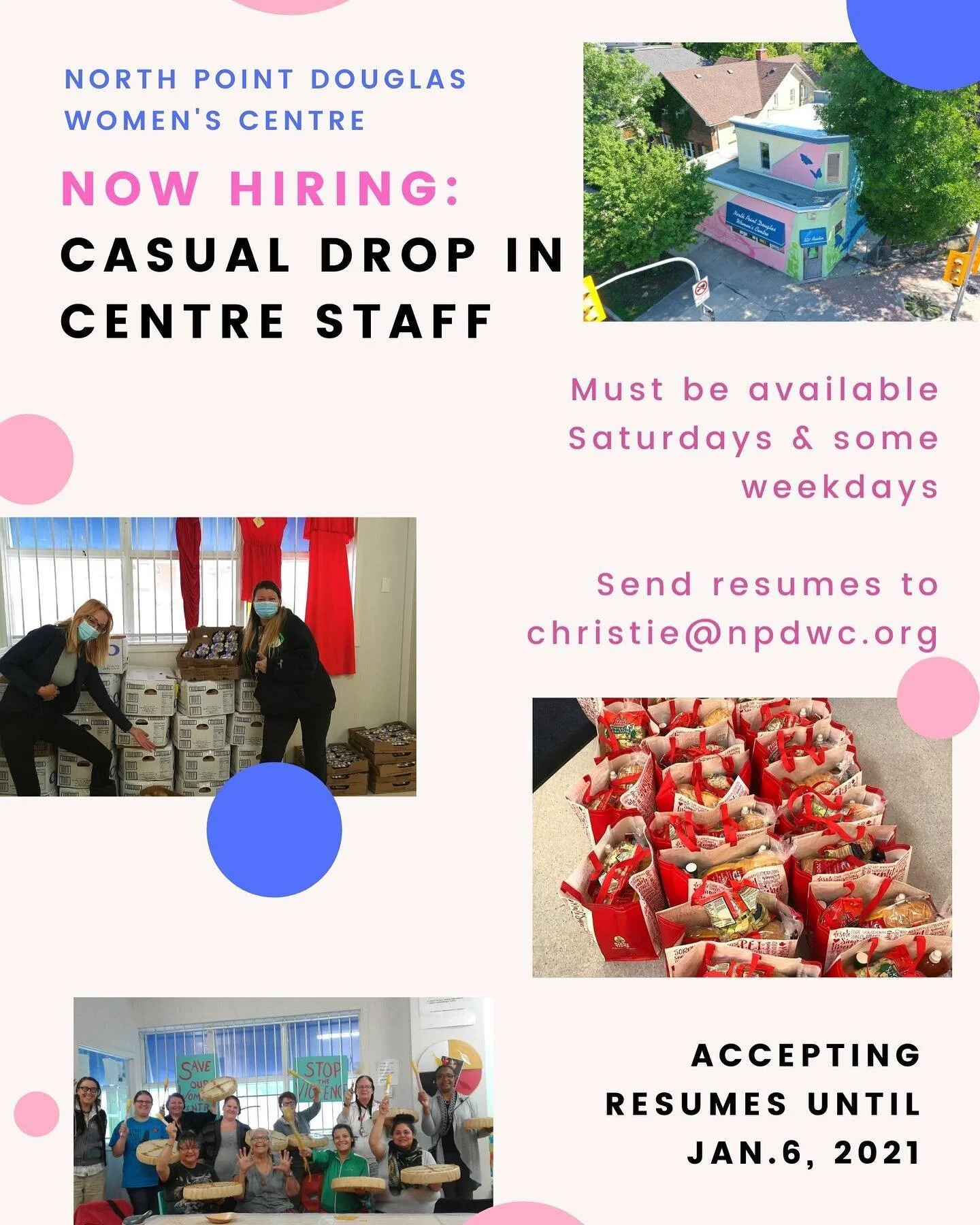 Now Hiring!! North Point Douglas Women's Center