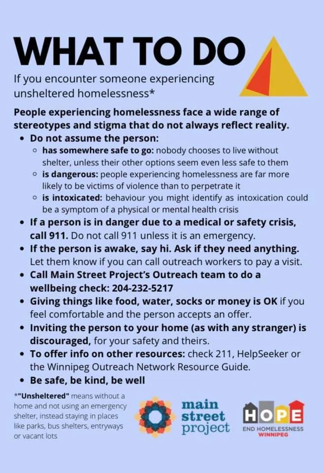 What to do if you encounter someone experiencing unsheltered homelessness