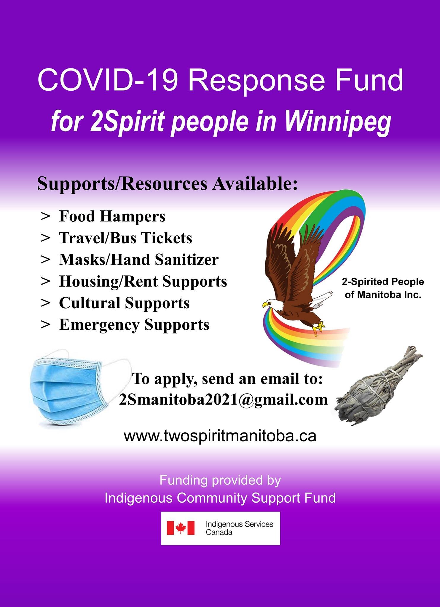 COVID-19 Support for Two Spirited People of Manitoba