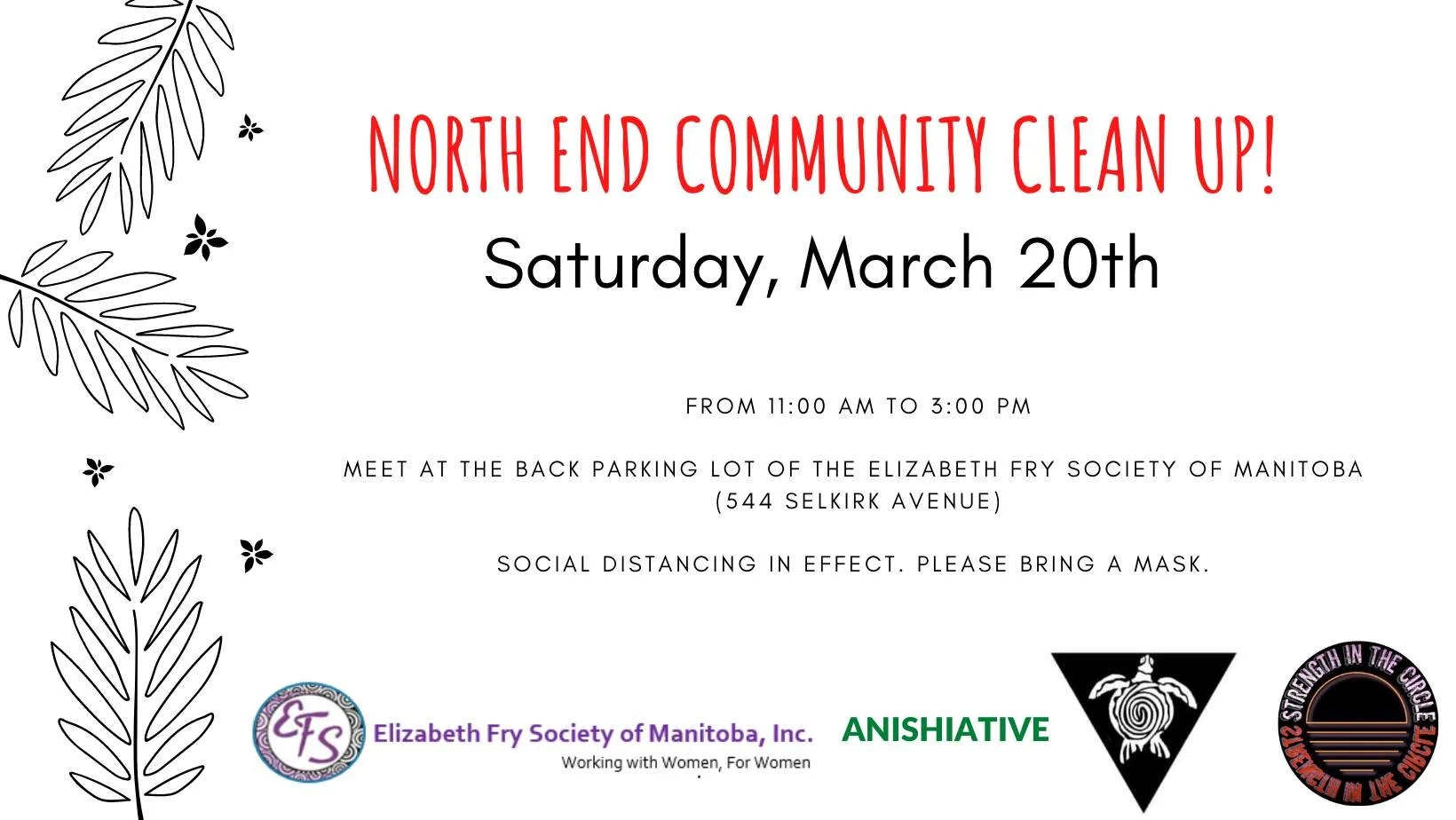 North End Community Clean Up! Saturday March 20