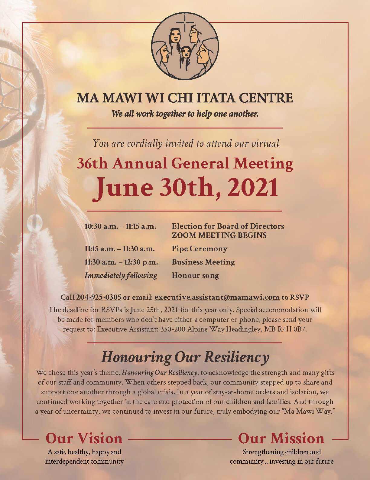 Ma Mawi's 36th Annual General Meeting on June 30 
