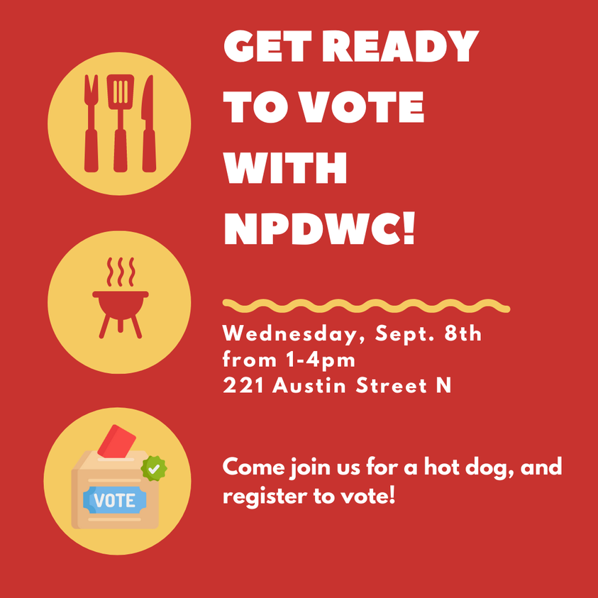 Register to Vote with North Point Douglas Women's Centre! 