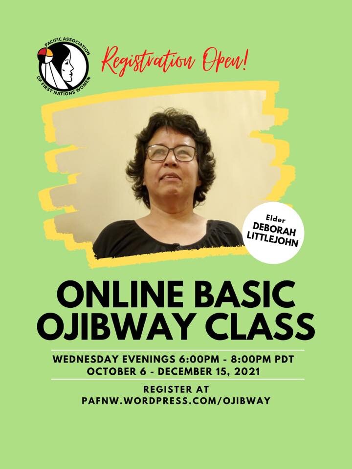 PAFNW Online Basic Ojibway Class