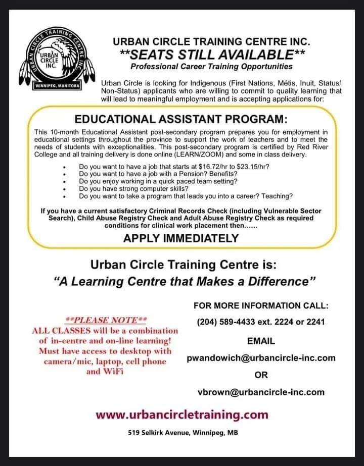 Urban Circle Training Centre: Educational Assistant Program