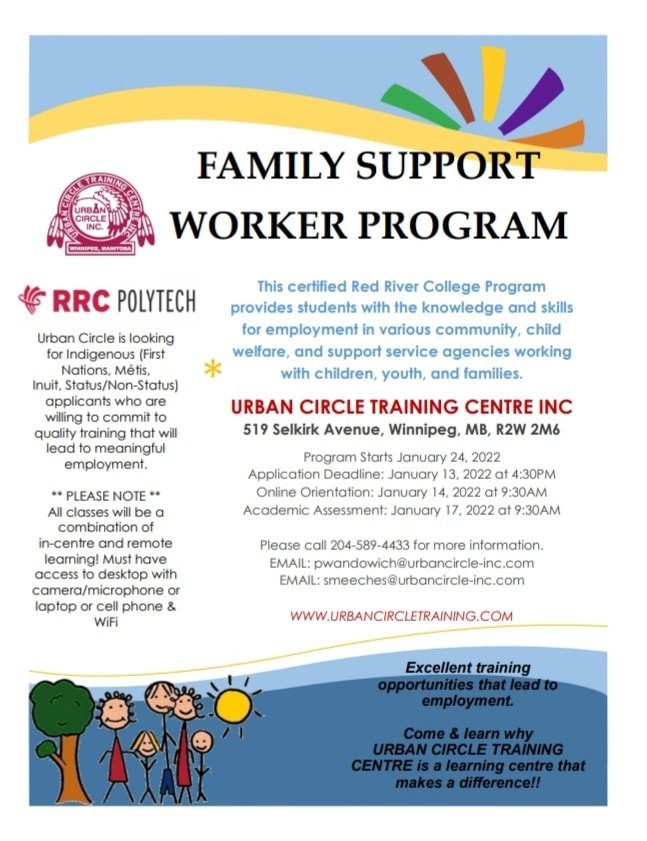 Urban Circle Training Centre: Family Support Worker Program