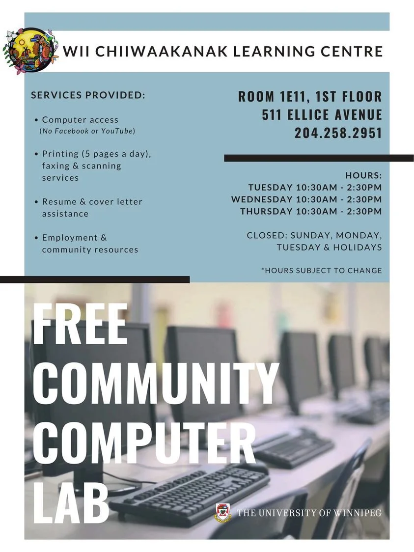 Wii Chiiwaakanak Learning Centre - Free Community Computer Lab
