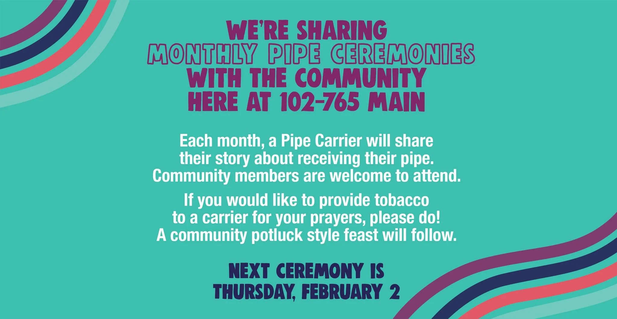 GoAskAuntie Monthly Pipe Ceremonies