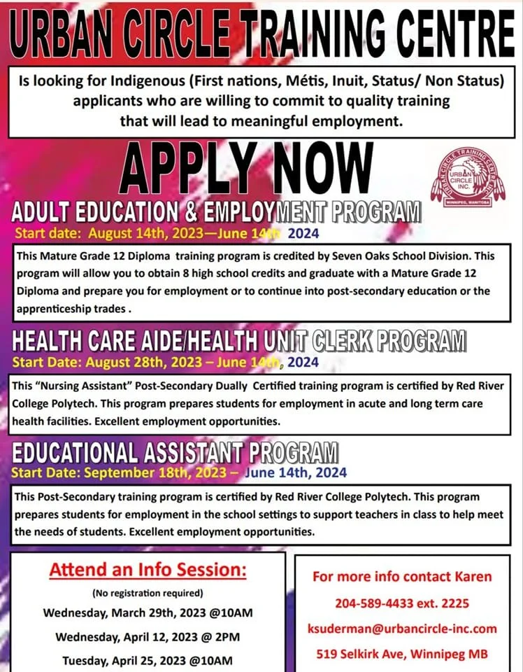 Urban Circle Training Inc. Employment Programs 