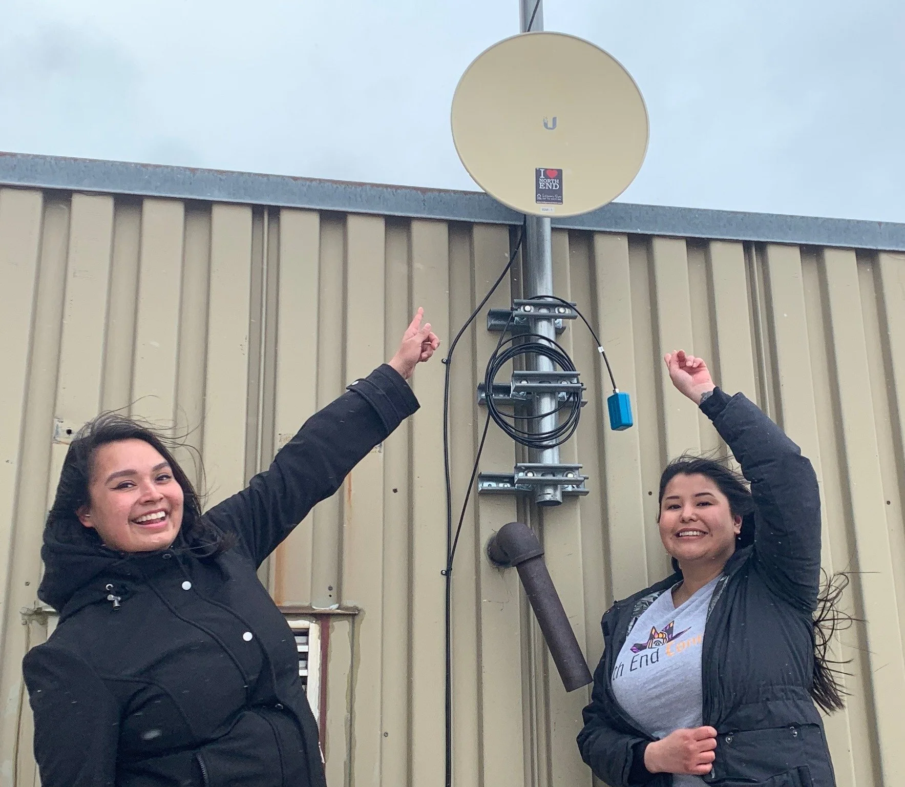 Installation of North End Connect's First Wireless Antenna!